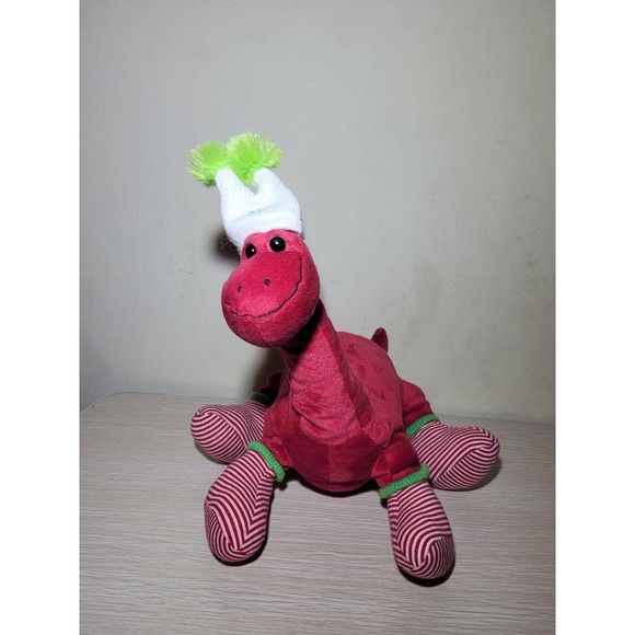Animal Adventure Red Brontosaures Dinosaur plush toy - Picture 1 of 5